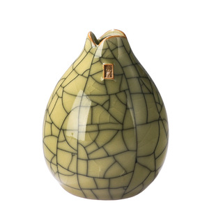 Factory direct celadon vase creative flower bud design simple Chinese decorative ornaments ceramic small fresh flower arrangement