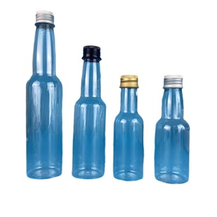 50ml long neck plastic bottle in stock 100Ml transparent long diameter aluminum cover plastic bottle 150 drift bottle liquid sub-bottle