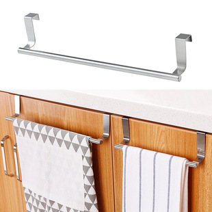 Hanging Stainless Steel Towel Rack Without Punching Bathroom Single Pole Towel Rack Cabinet Bathroom Storage Rack