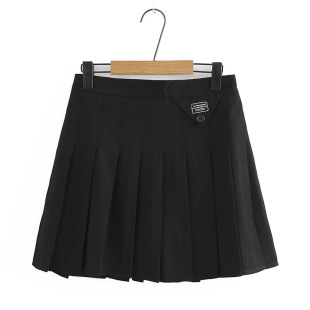 Women's Large Size Slimming High Waist Pleated Skirt for Chubby Girls Summer Age-Reducing College Style Meat-Covering Skirt 142201