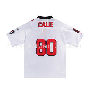 Correct Version asifcalie South Korea Niche Design High Street Unisex Loose American Hugh V-neck Cooler Jersey