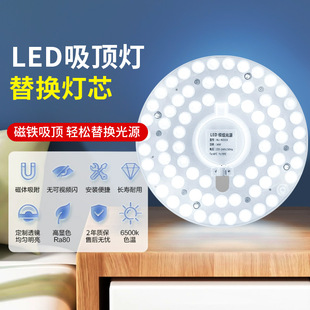 led ceiling lamp core square magnetic module light source lens patch lamp panel round ceiling lamp magnetic wick