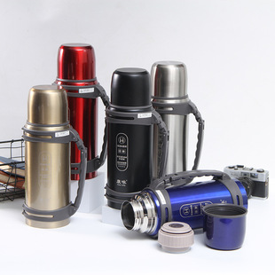 304 Stainless Steel Simple Travel Pot Outdoor Travel Pot Portable Gift Cup Large Capacity Vacuum Thermos Wholesale