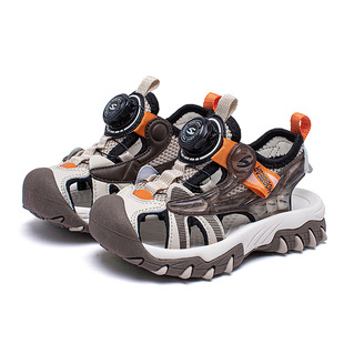 HOBIBEAR children's sandals summer boys sandals button shoes light baotou girls beach sandals factory direct sales