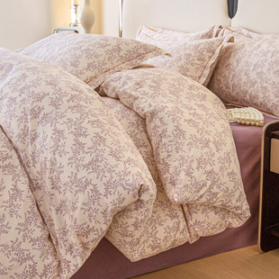 Princess ins wind | dachshund dog cotton bed four-piece student quilt cover sheet three-piece cotton single quilt cover