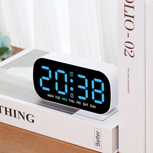 Cross border hot selling electronic clock simple multi-function alarm clock LED digital clock with date two sets of alarm clock 5507