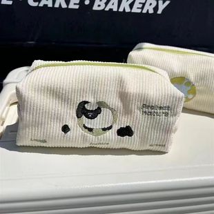 Earth protection cotton plus sugar original pencil case Japanese ins large capacity student storage cosmetic bag stationery bag