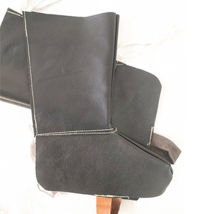 Welding foot protection cover cowhide foot cover leg protection welder welding wear-resistant anti-scald heat insulation high temperature resistant oil-proof waterproof labor protection
