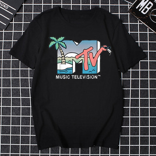 Men Clothing Retro T Shirt Vintage Rock Hip Hop Tv T Shirt