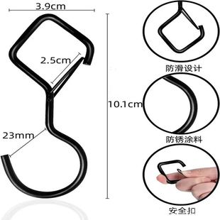 Q-shaped hook hanging hook plant bonsai hook screw sheep eye hook lantern hook anti-shedding lantern hook