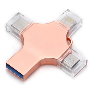 Metal емкость диска 128g мобильного телефона U БОЛЬШАЯ для типа-C 4 IN-1 USB 64G надписи Huawei
