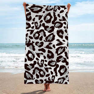 Microfiber terry cloth digital printing fashion pattern beach towel bath towel beach sitting blanket shawl towel sweat towel