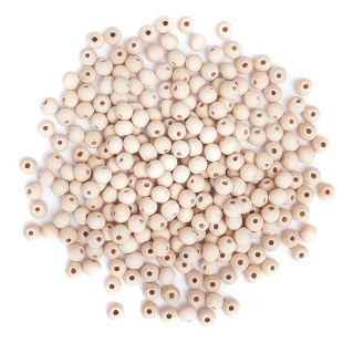 Wholesale Wooden Beads in Stock, Natural Wood Color Perforated Lotus Wood Loose Beads DIY Jewelry Accessories Wooden Beads Handmade Beading Materials