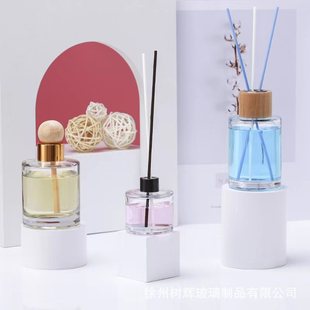 100ml цилиндрическая бутылка для ароматерапии прозрачное стекло расширение бутылки для аромата завод оптовая продажа ротанг летучих парфюмерных эфирных масел для аромата бутылки