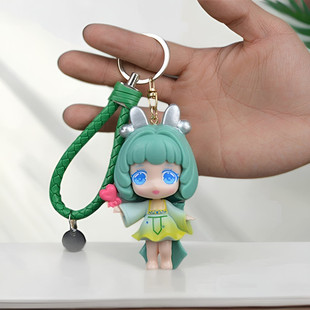Hand model key chain pendant monkey Monkey King Li Bai Lanling armor Zhao Yun Zhuge Liang Houyi ornaments