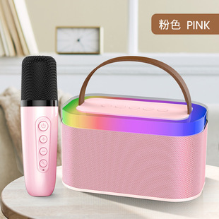 Hot mini karaoke audio K18 small audio hot Bluetooth full color led display subwoofer speaker
