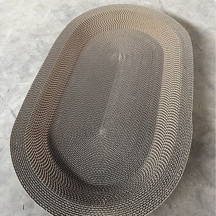 Casual Large Round Cat Scratching Board, Corrugated Paper Claw Grinding Board, Cat Nest, All-In-One, Non-Shedding Pet Toy, Cat Supplies