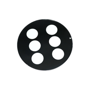 Source Glass Factory Processed Wall Washer Floodlight Tempered Glass Black High Temperature Silk Screen Floodlight Glass Panel