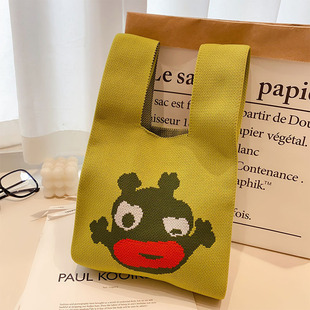 Thickened Weighted Fashion Tote Bag Women's Gift Bag Handbag Casual Bag Bucket Bag Flying Woven Bag Knitted Bag