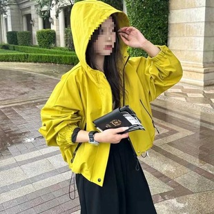 European-made Charge Clothes Short Lazy Style Jacket Women's Loose Long-sleeved Hooded 2025 Autumn New Korean Style Trendy Top