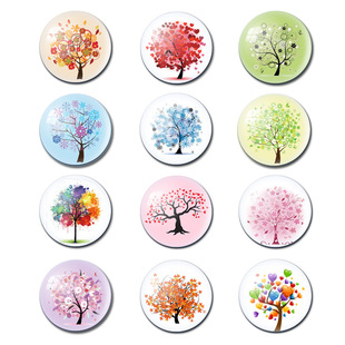 Love Tree Happiness Tree Refrigerator Sticker AliExpress ebay Magnetic Sticker Decorative Crystal Glass Printing Soft Magnetic