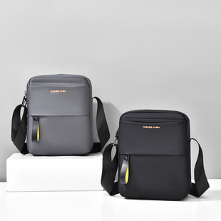 Fashion casual shoulder bag waterproof men's messenger bag large capacity outdoor travel storage bag adjustable backpack