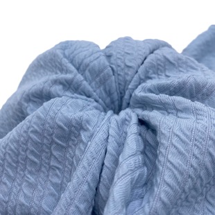 Knitted Double Bubble Strip Vertical Strip Jacquard Knitted Fabric Fast Fashion Women's Base Shirt dress Top Fabric