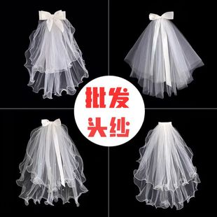 Children's luminous yarn net red crown tassel yarn night market bow yarn photo super fairy wedding wholesale