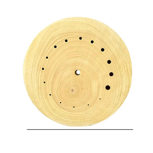 Table repair tool with hole table pad balance wheel table pin wheel system maintenance movement holder wooden base movement balance wheel wooden seat