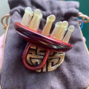 Green sandalwood scalp massage comb home head multifunctional meridian comb compact portable factory wholesale