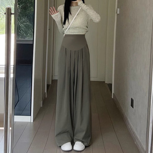 Maternity Pants 2025 New Summer Thin Outerwear Yamamoto Pants Drapey Loose Casual Wide-Leg Pants Summer Wear