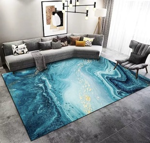 Cross-border Amazon Marble Pattern Living Room Large Carpet Bedroom Bedside Long Carpet Home Entrance Carpet Batch