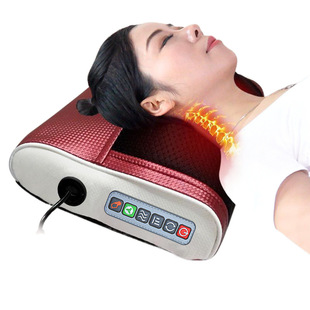 Intelligent neck massage pillow cervical massage headrest multi-functional low back hot compress kneading shoulder and neck massage