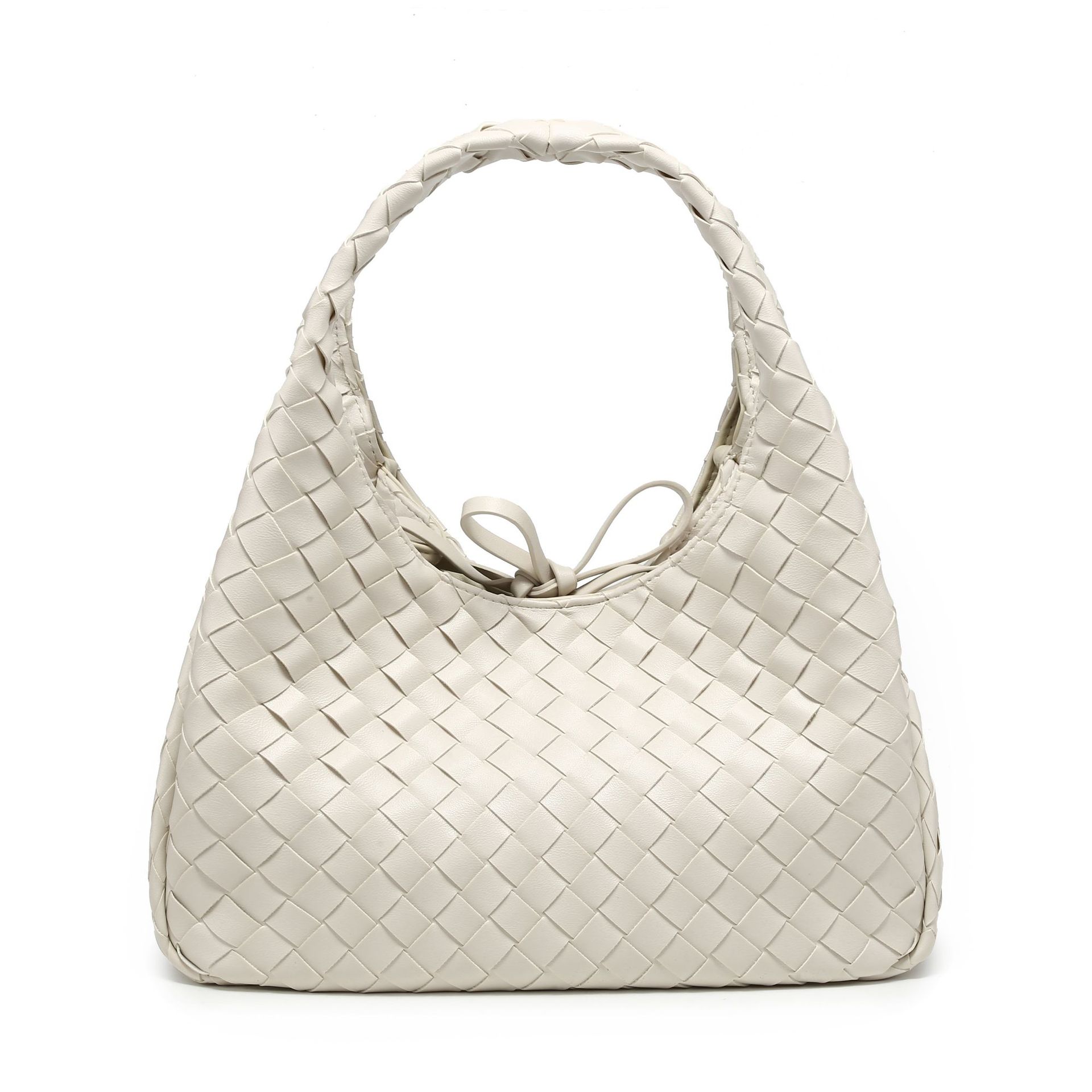 Niche design hand-woven bag, large capacity shoulder bag, tote bag, handbag, sophisticated and luxurious underarm bag.