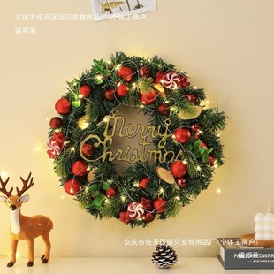 Cross-border Christmas wreath decorations pendant rattan pendant hotel mall scene layout Christmas
