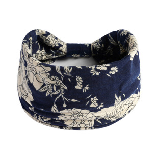 Bohemian Cashew Yoga Sports Hair Band Anti-sweat Sweat Stretch Cotton Headband Women's Headwear Hair Accessories