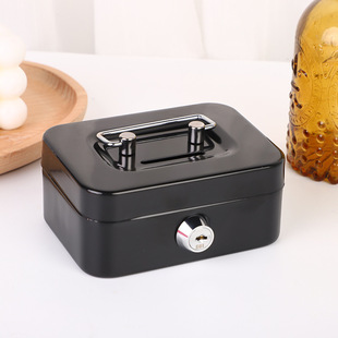 New cross-border creative portable piggy bank storage box small size with key storage box coin box with lock piggy bank