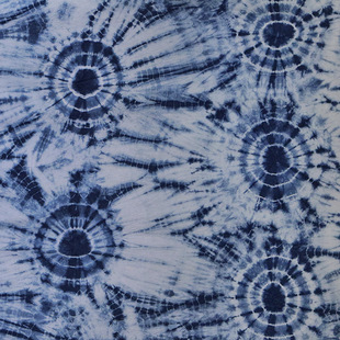 Dali Handmade Tie-Dye Fabric Homestay Inn Tablecloth Plant Blue Dye Fabric Garment Background Decorative Fabric