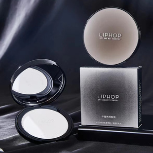LIPHOP Soft Focus Powder Cake Oil Control Makeup Powder Long-lasting Waterproof Sweat-proof Matte Dry and Wet Dual-purpose White Cake Naked Color