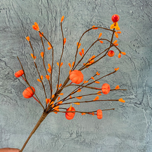 Simulation quality red sauce fruit rich fruit red fruit living room decorative flower holly acacia bean simulation flower fake flower in stock