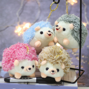 Hedgehog Doll Pendant Cute Little Hedgehog Plush Toy School Bag Hanging Doll Keychain Gift Gift
