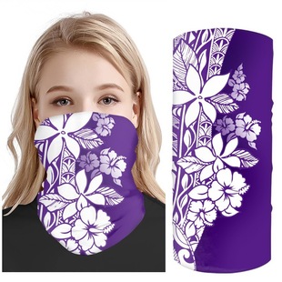 Amazon cross-border outdoor sports cycling mask scarf Polynesian wind women's autumn and winter scarf scarf wholesale