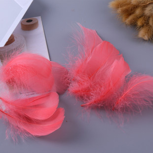 Factory direct decorative feathers wholesale dyed goose feathers diy colored feathers floating feathers filling feathers