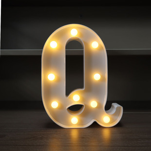 Letter Lamp English Number Love Romantic Surprise Happy Birthday Proposal Layout Creative Supplies Scene Decorative Lamp