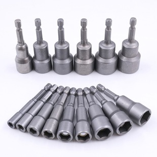 Chrome vanadium steel inch wind batch sleeve with magnetic non-magnetic pneumatic pneumatic hexagon sleeve main tapping screw nut sleeve head
