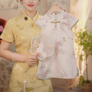 Детское летнее платье Cheongsam, новое платье Cheongsam в китайском стиле, улучшенное китайское летнее платье династии Хань для девочек 500395