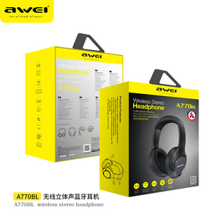 AWEI использует A788BL стерео беспроводные наушники Bluetooth-гарнитуры игры киберспорт складной переворачивает наушники