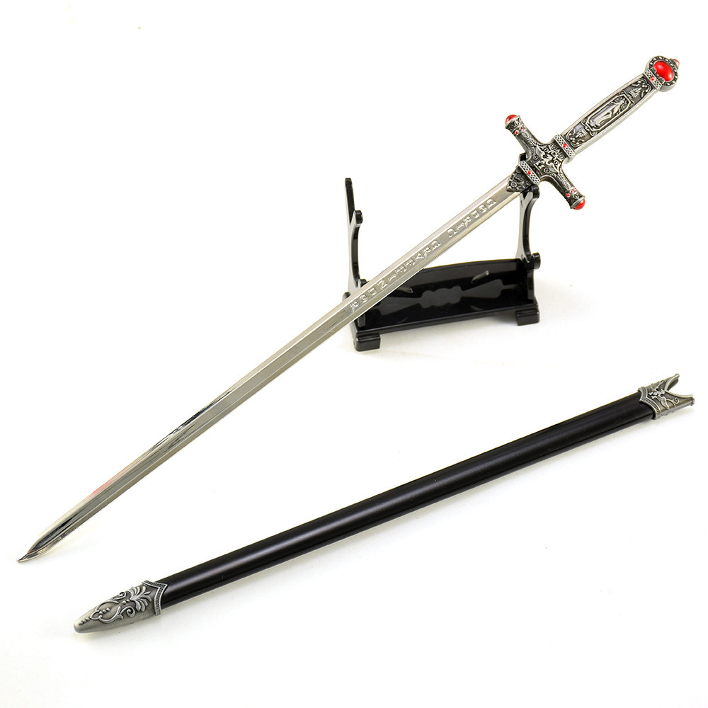 Harry Potter Film and Television Peripheral Weapon Model Western Sword Gryffindor 30cm All-Metal Sheathed Weapon Model