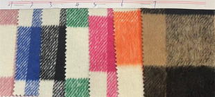 Spot supply of wool and wool large plaid fabric autumn and winter clothing coat wool/shoes and hats wool