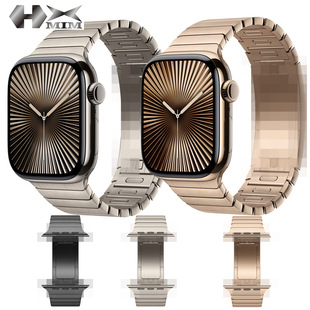 for apple watch 10 metal strap apple watch ultra2 button stainless steel bracelet iWatch